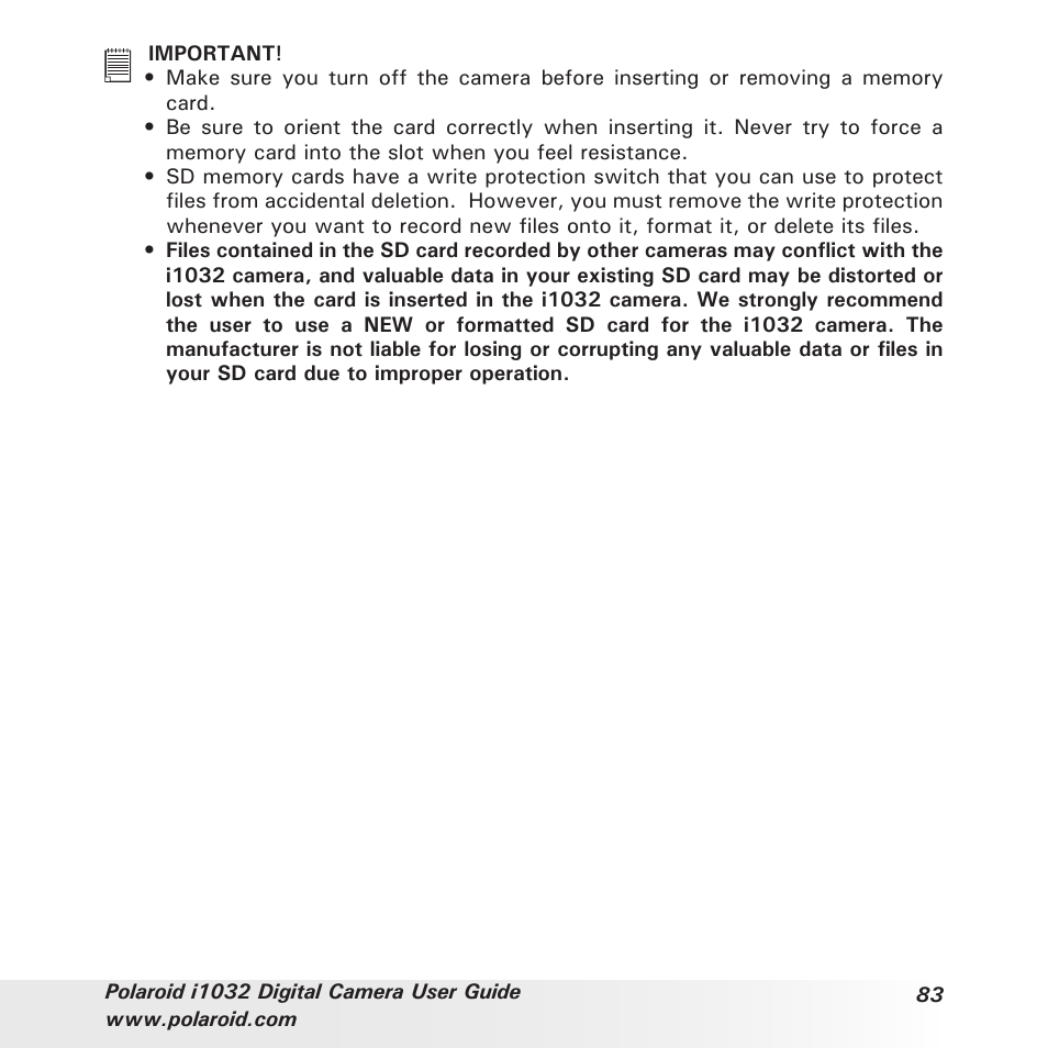 Polaroid i1032 User Manual | Page 83 / 112