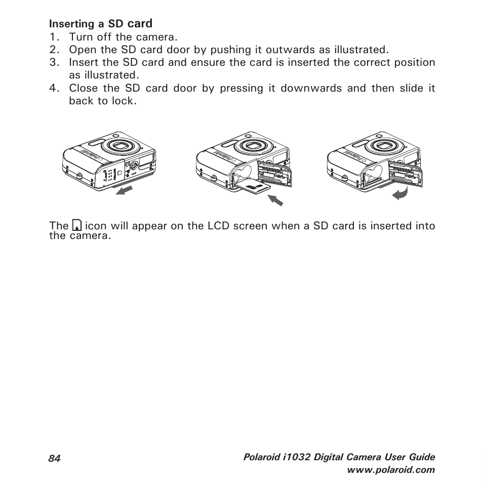 Card | Polaroid i1032 User Manual | Page 84 / 112