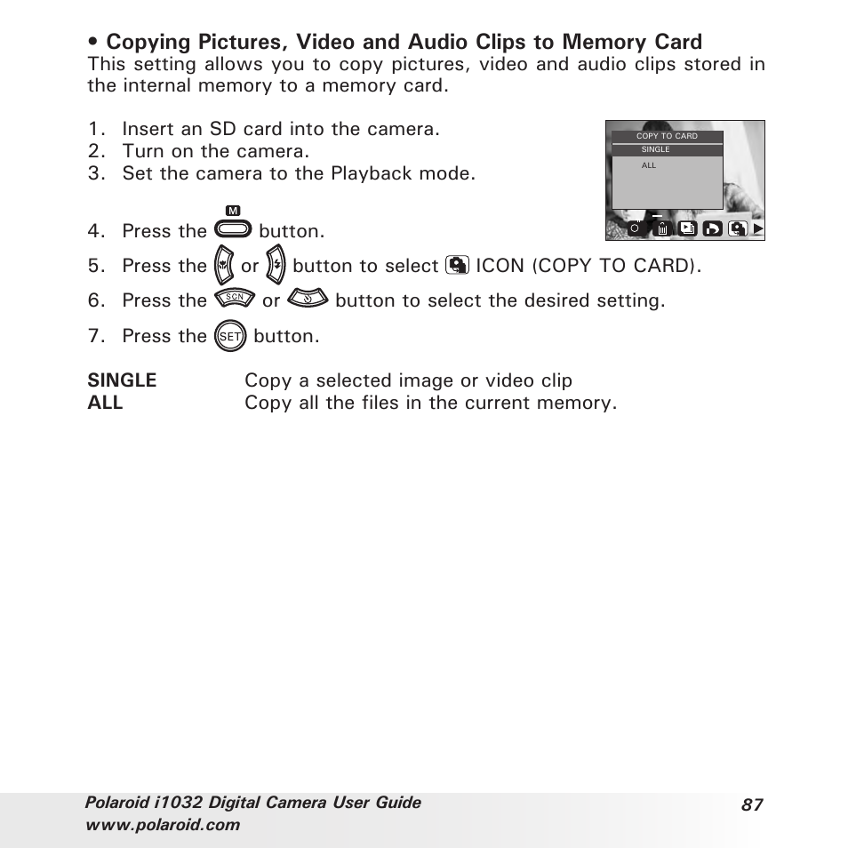 Polaroid i1032 User Manual | Page 87 / 112