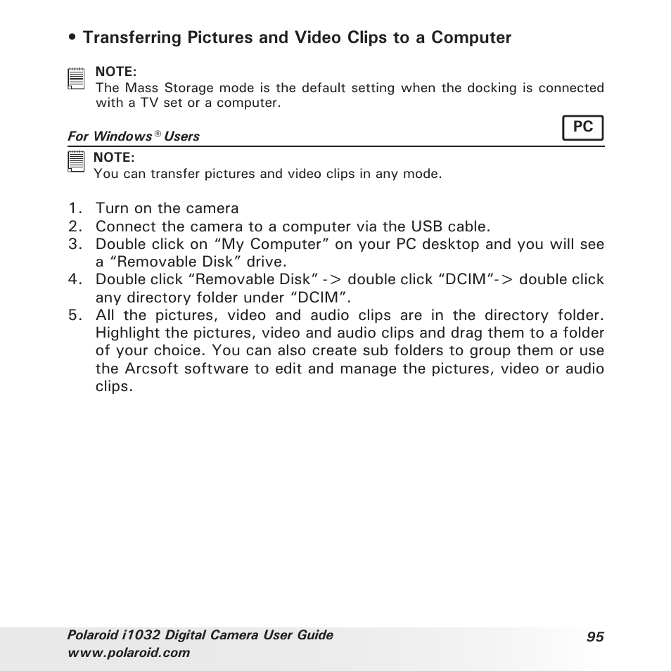 Polaroid i1032 User Manual | Page 95 / 112