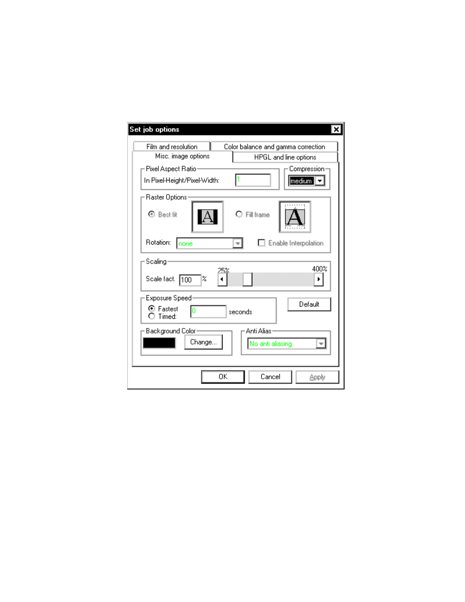 Miscellaneous options | Polaroid BLL Generator User Manual | Page 44 / 68