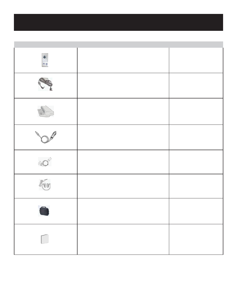 Accessories | Polaroid PDU-0832 User Manual | Page 6 / 31