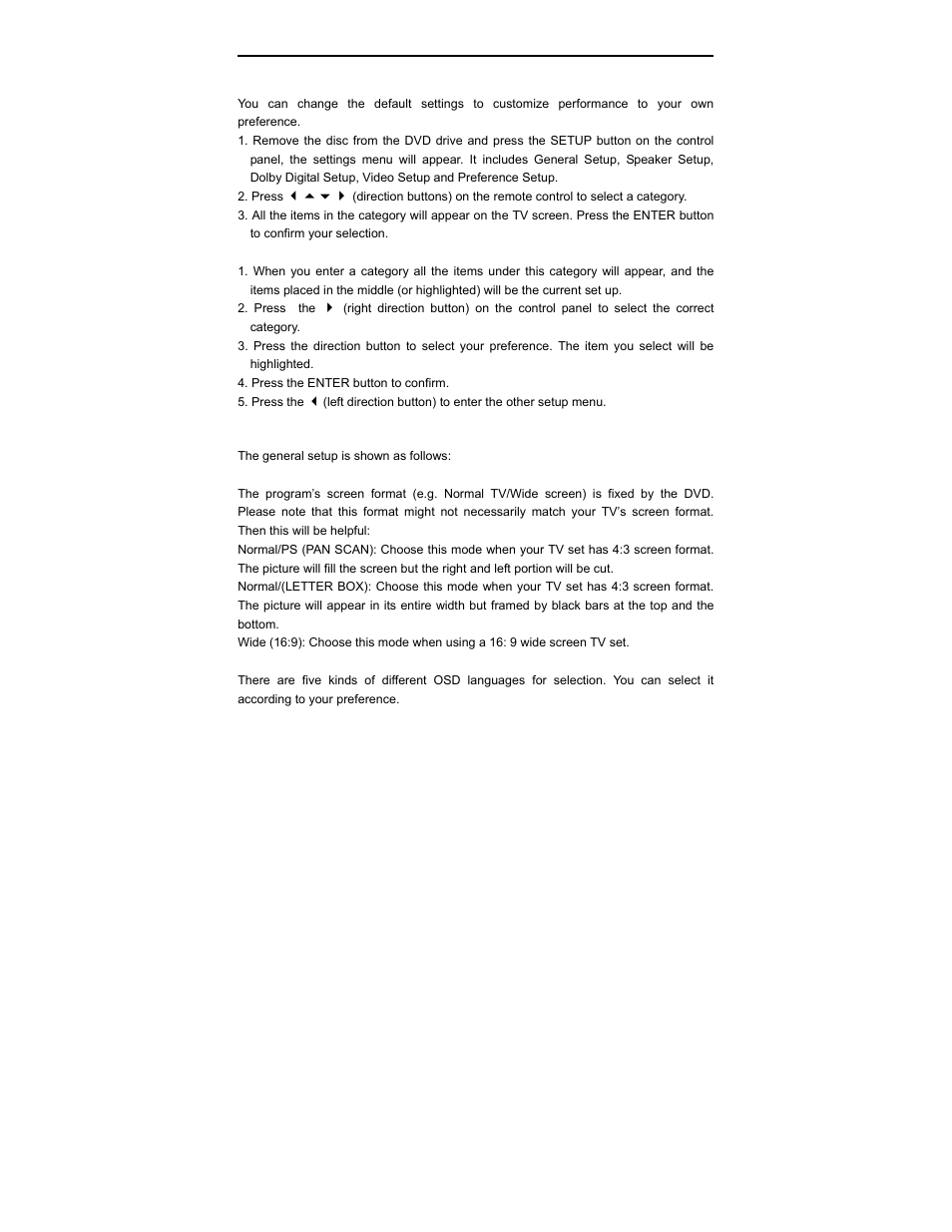 System setup | Polaroid PDV-0701A User Manual | Page 21 / 27