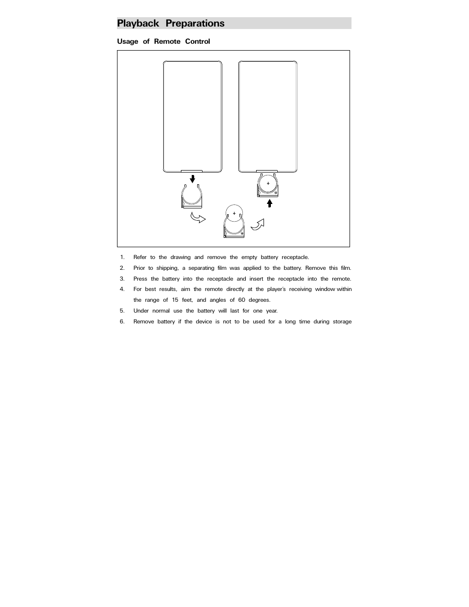 Playback preparations | Polaroid PDV-0800 User Manual | Page 12 / 30