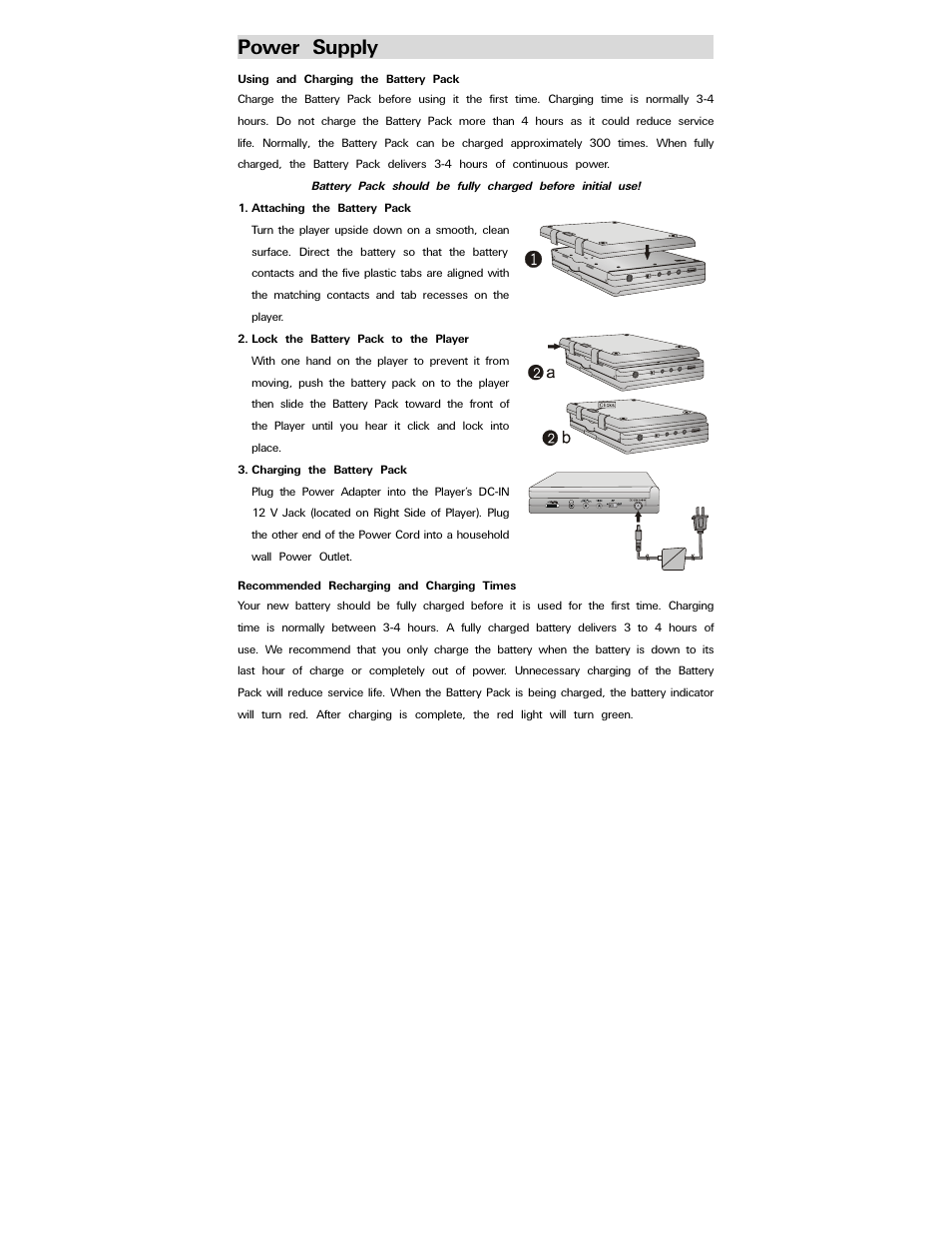 Power supply | Polaroid PDV-0800 User Manual | Page 15 / 30