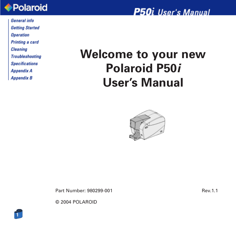 Polaroid Printer P50i User Manual | 42 pages