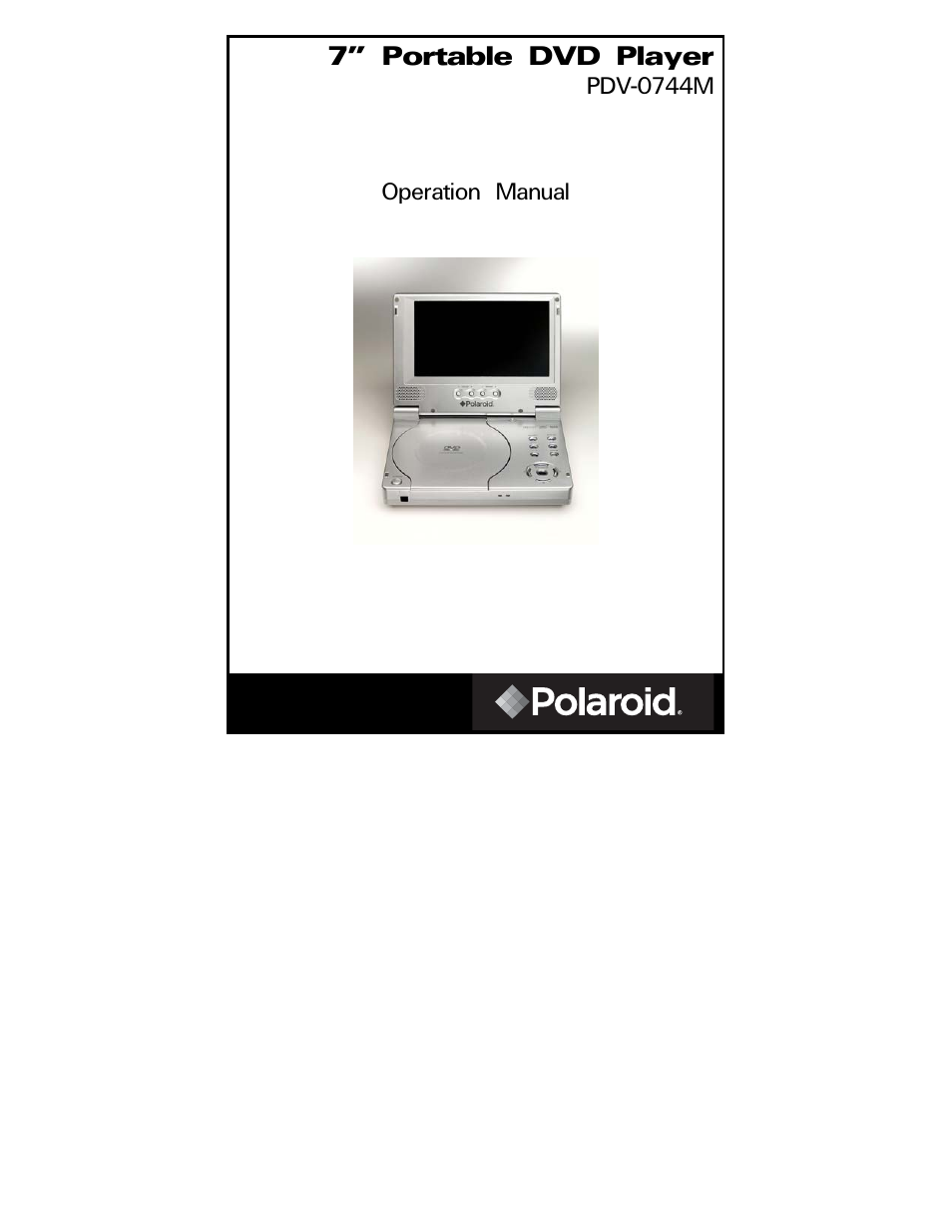 Polaroid PDV-0744M User Manual | 29 pages