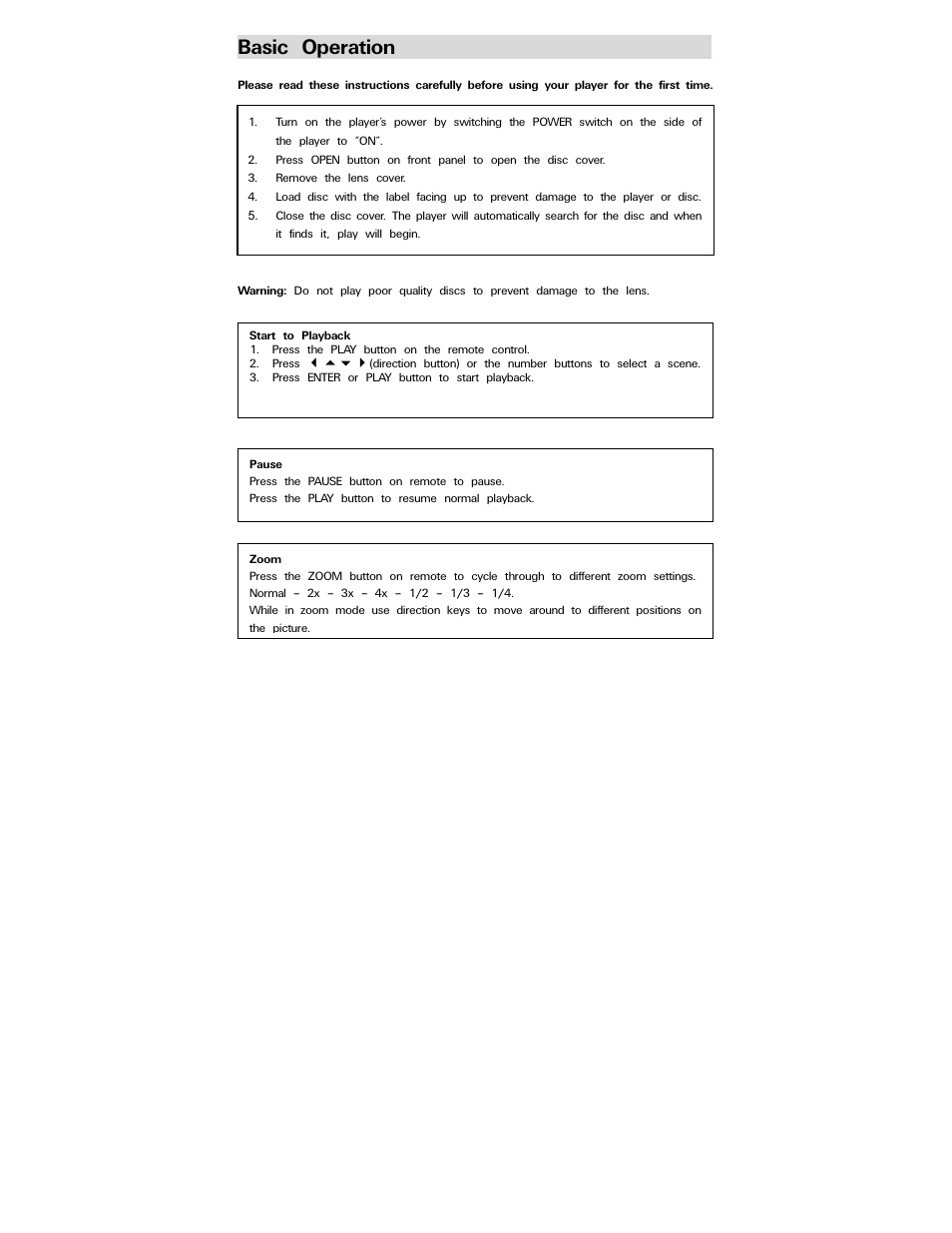 Basic operation | Polaroid PDV-0744M User Manual | Page 17 / 29