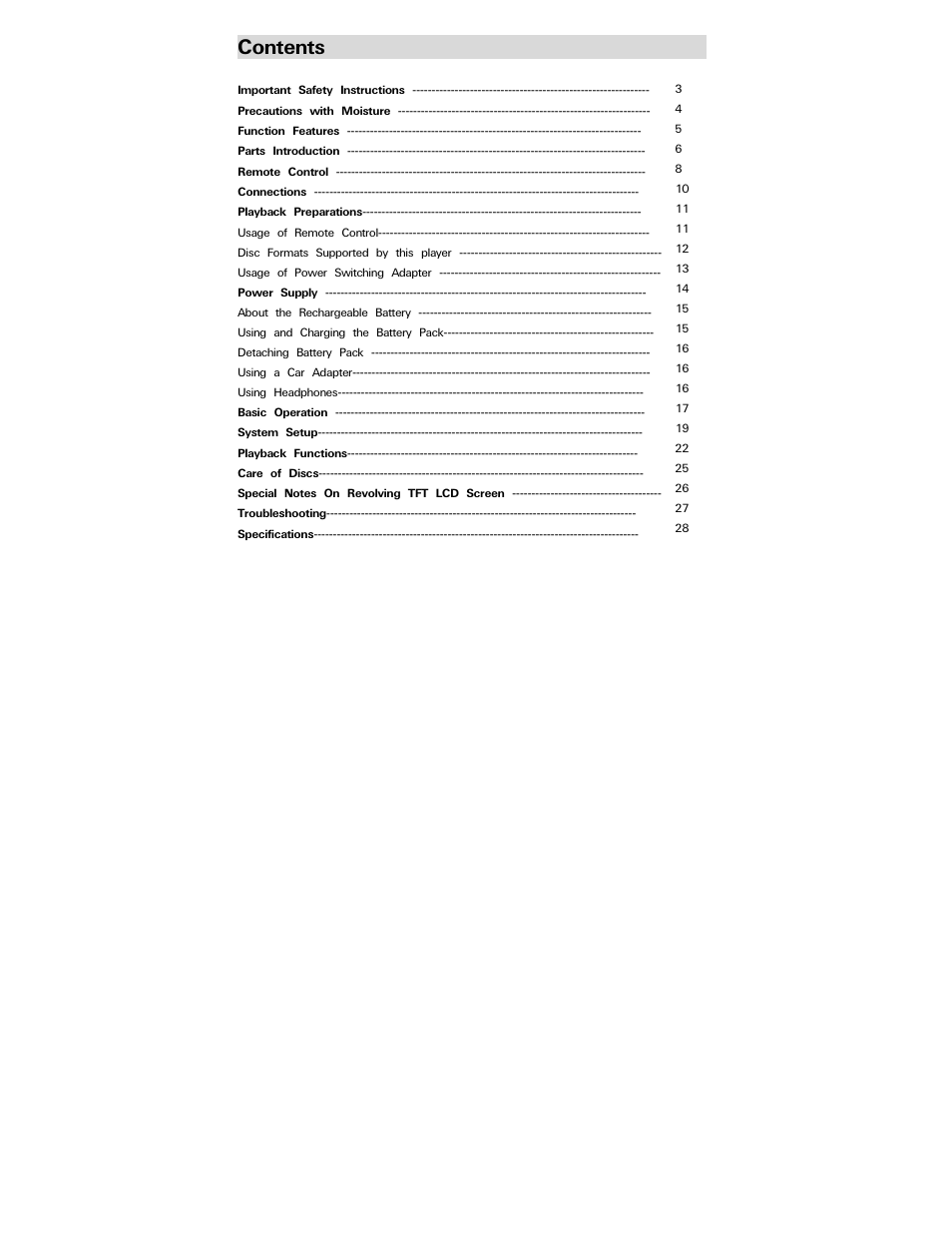 Polaroid PDV-077PT User Manual | Page 2 / 28