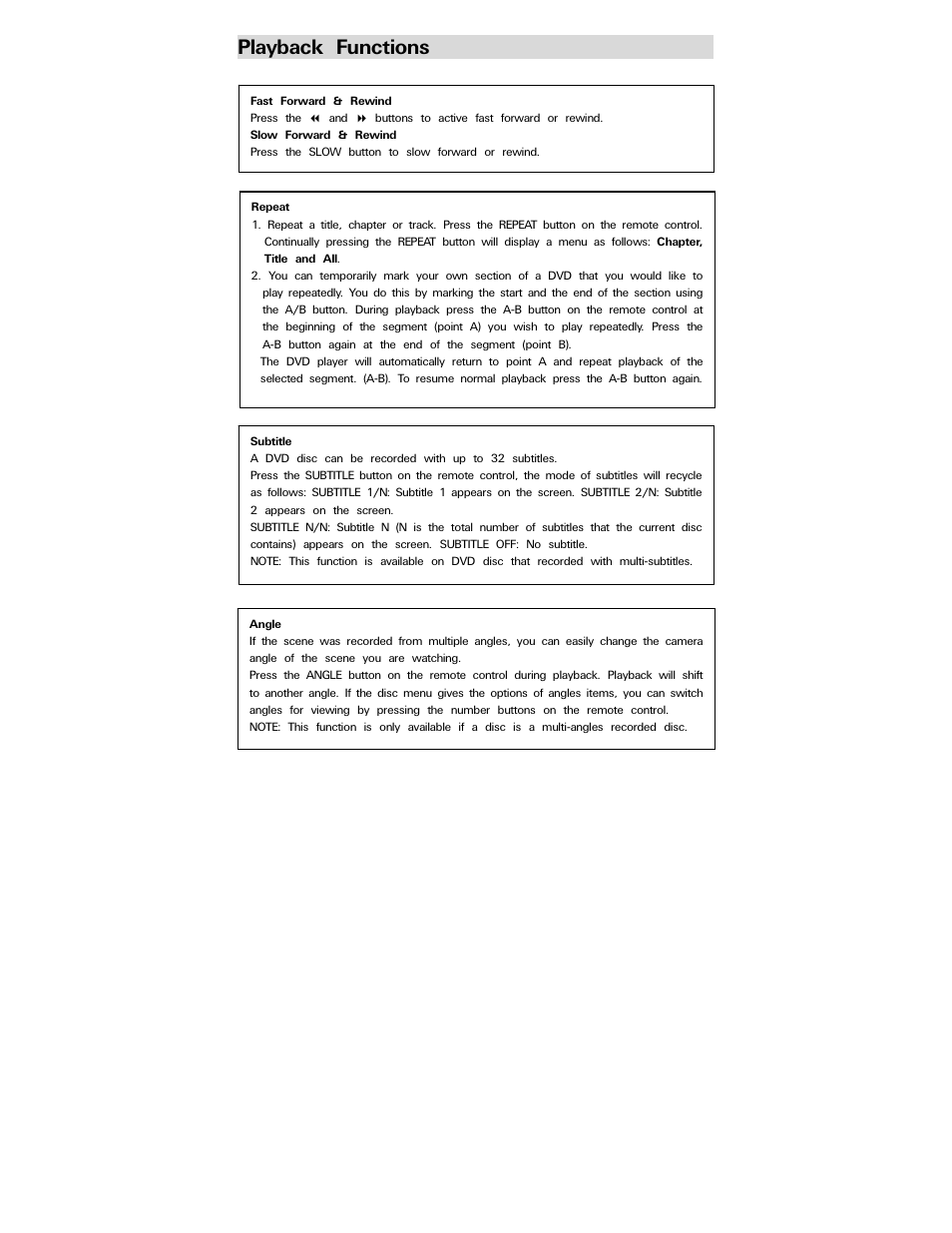 Playback functions | Polaroid PDV-077PT User Manual | Page 22 / 28