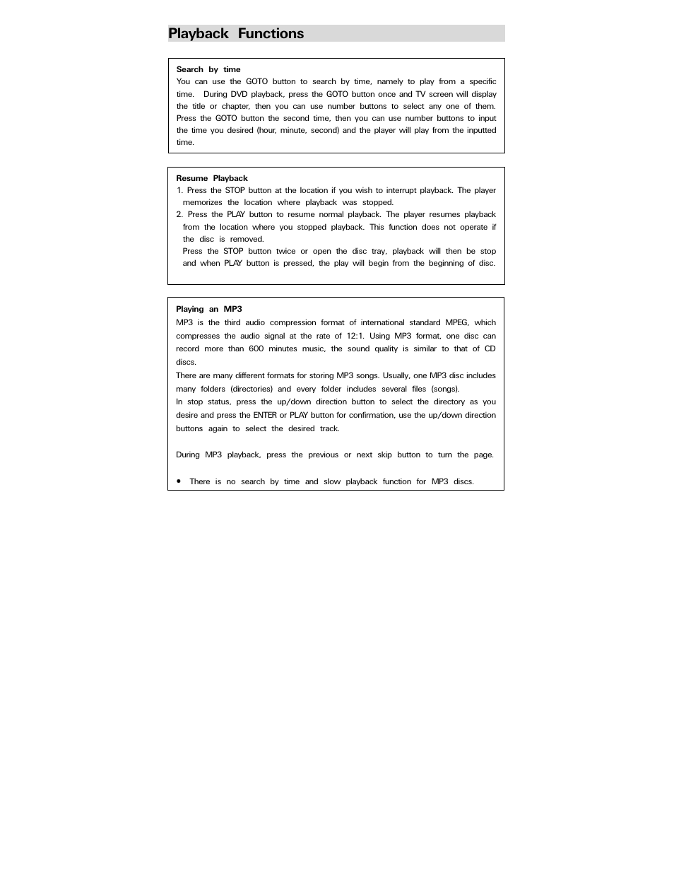 Playback functions | Polaroid PDV-077PT User Manual | Page 23 / 28