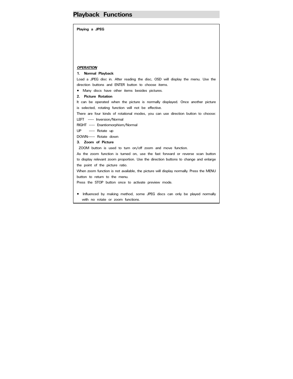 Playback functions | Polaroid PDV-077PT User Manual | Page 24 / 28