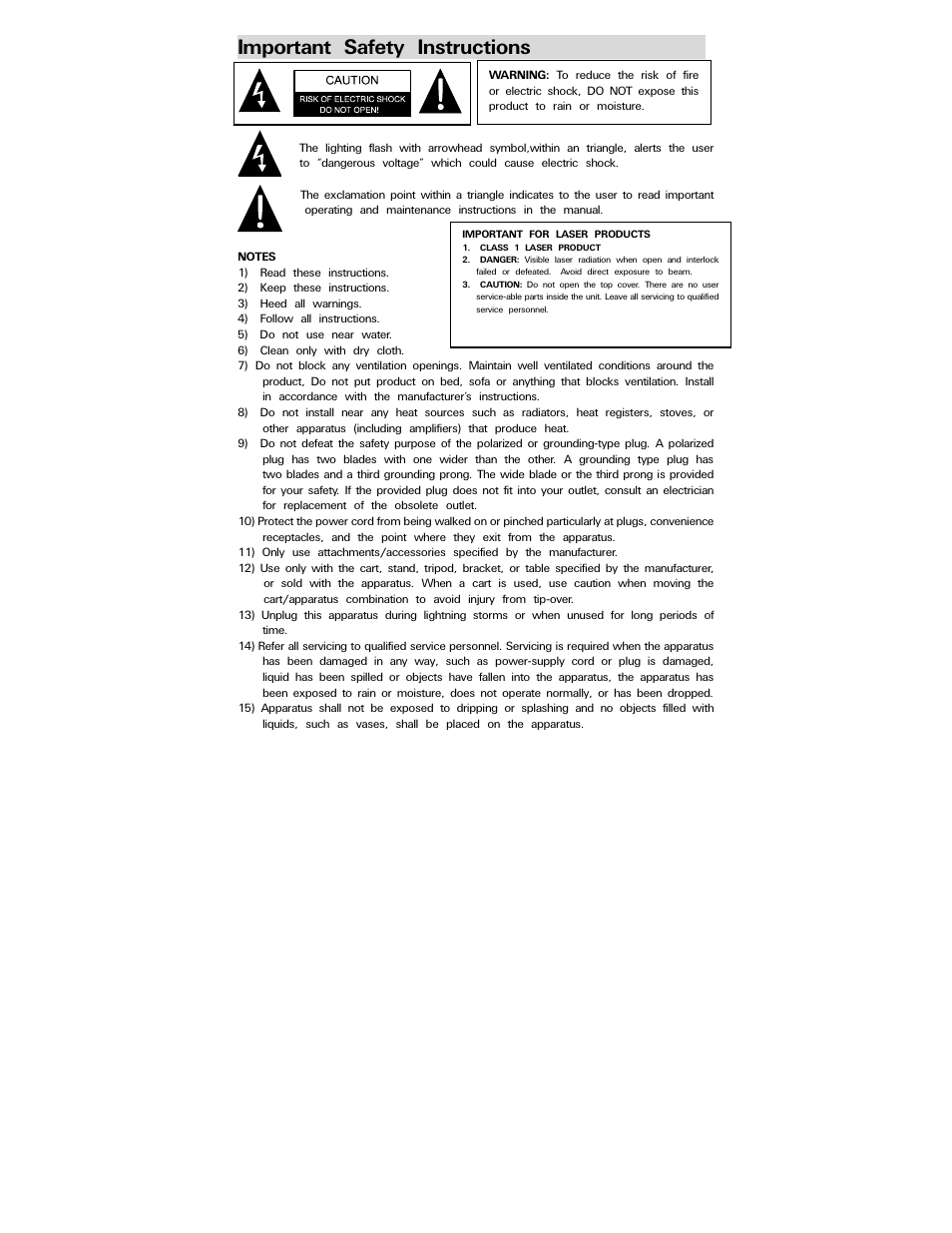 Important safety instructions | Polaroid PDV-077PT User Manual | Page 3 / 28