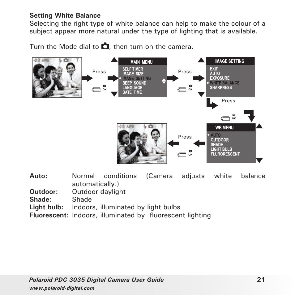 Polaroid PDC 3035 User Manual | Page 21 / 49