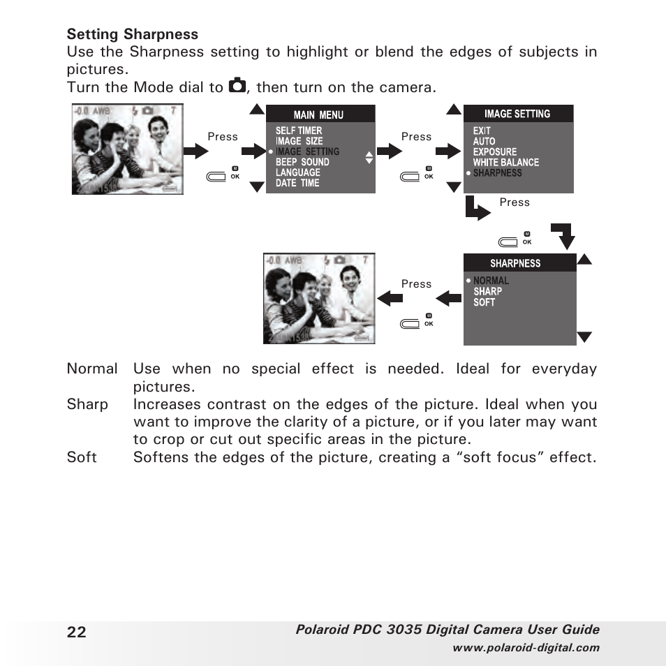 Polaroid PDC 3035 User Manual | Page 22 / 49