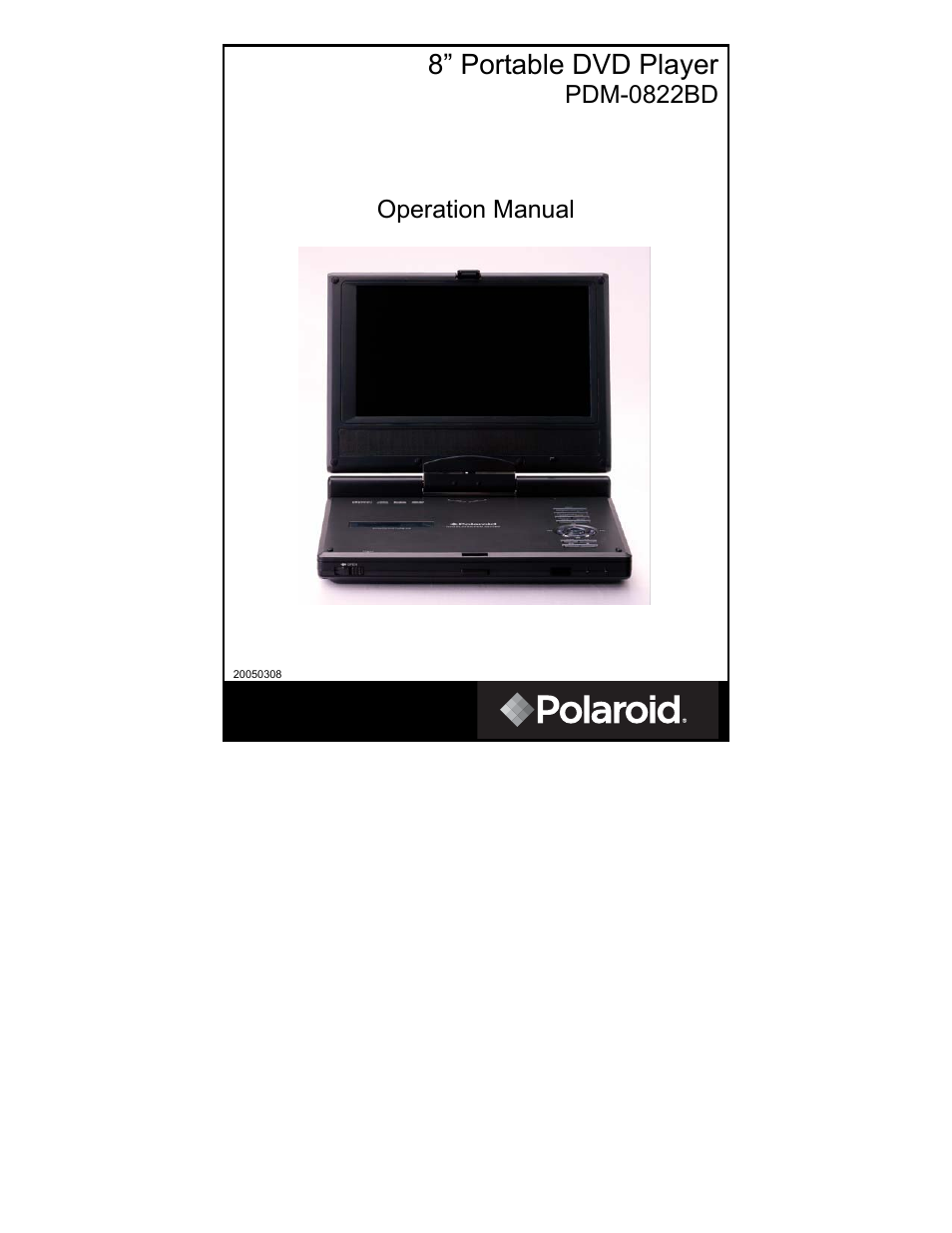 Polaroid PDM-0822BD User Manual | 46 pages