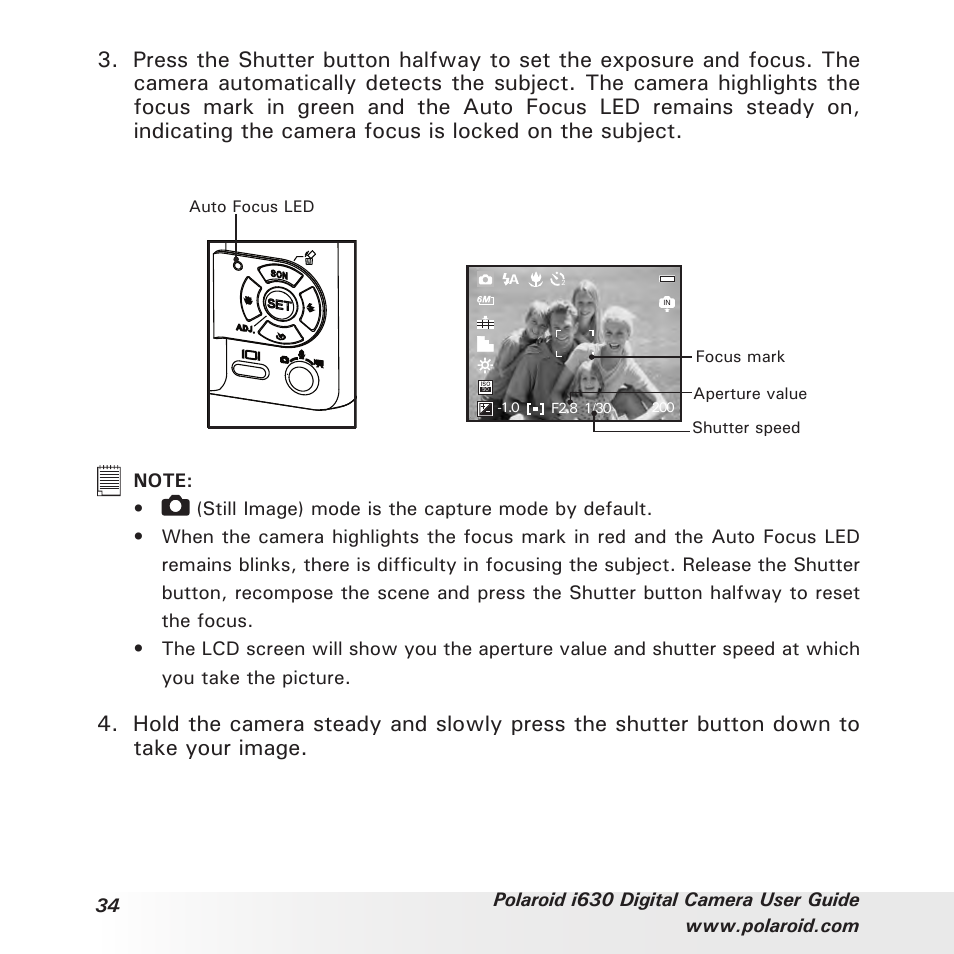 Polaroid i630 User Manual | Page 34 / 106