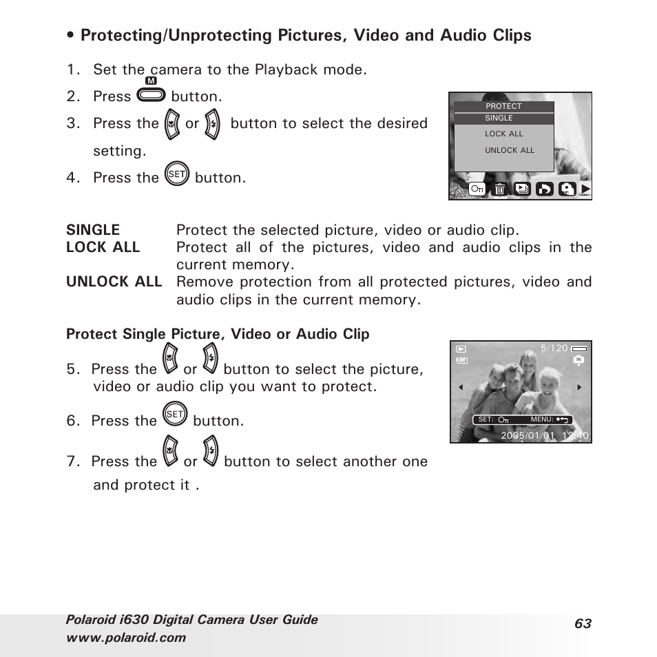 Polaroid i630 User Manual | Page 63 / 106