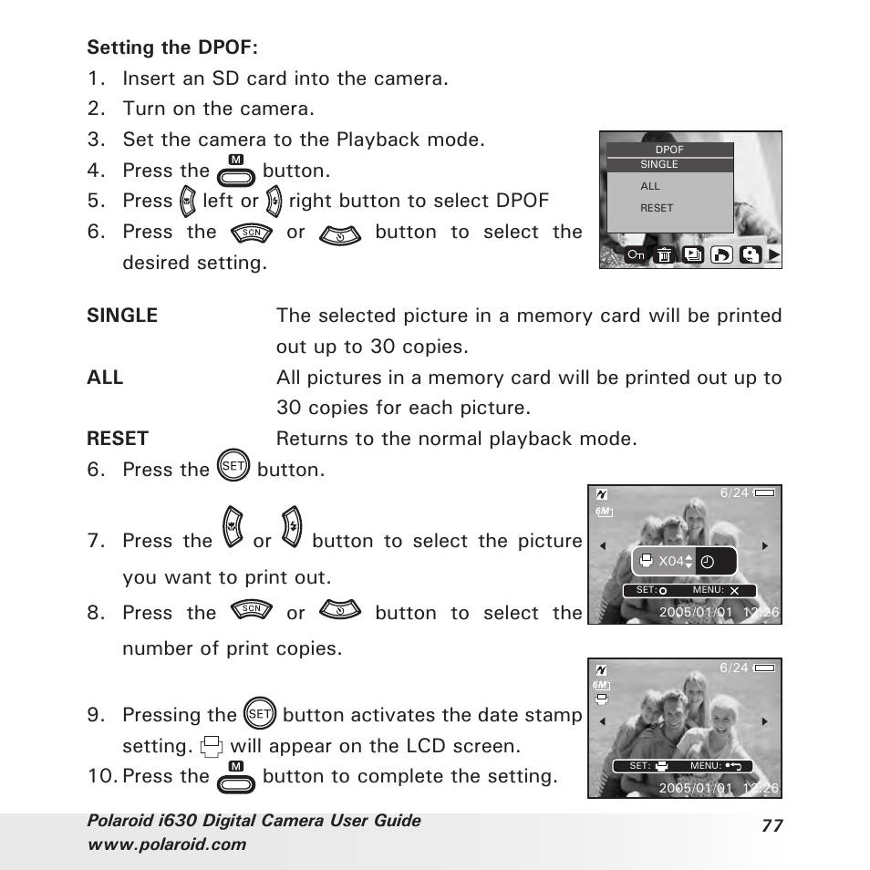 Polaroid i630 User Manual | Page 77 / 106