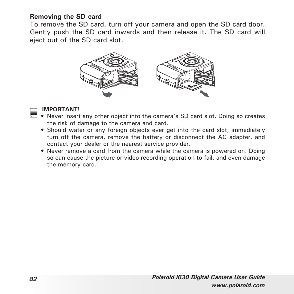 Polaroid i630 User Manual | Page 82 / 106