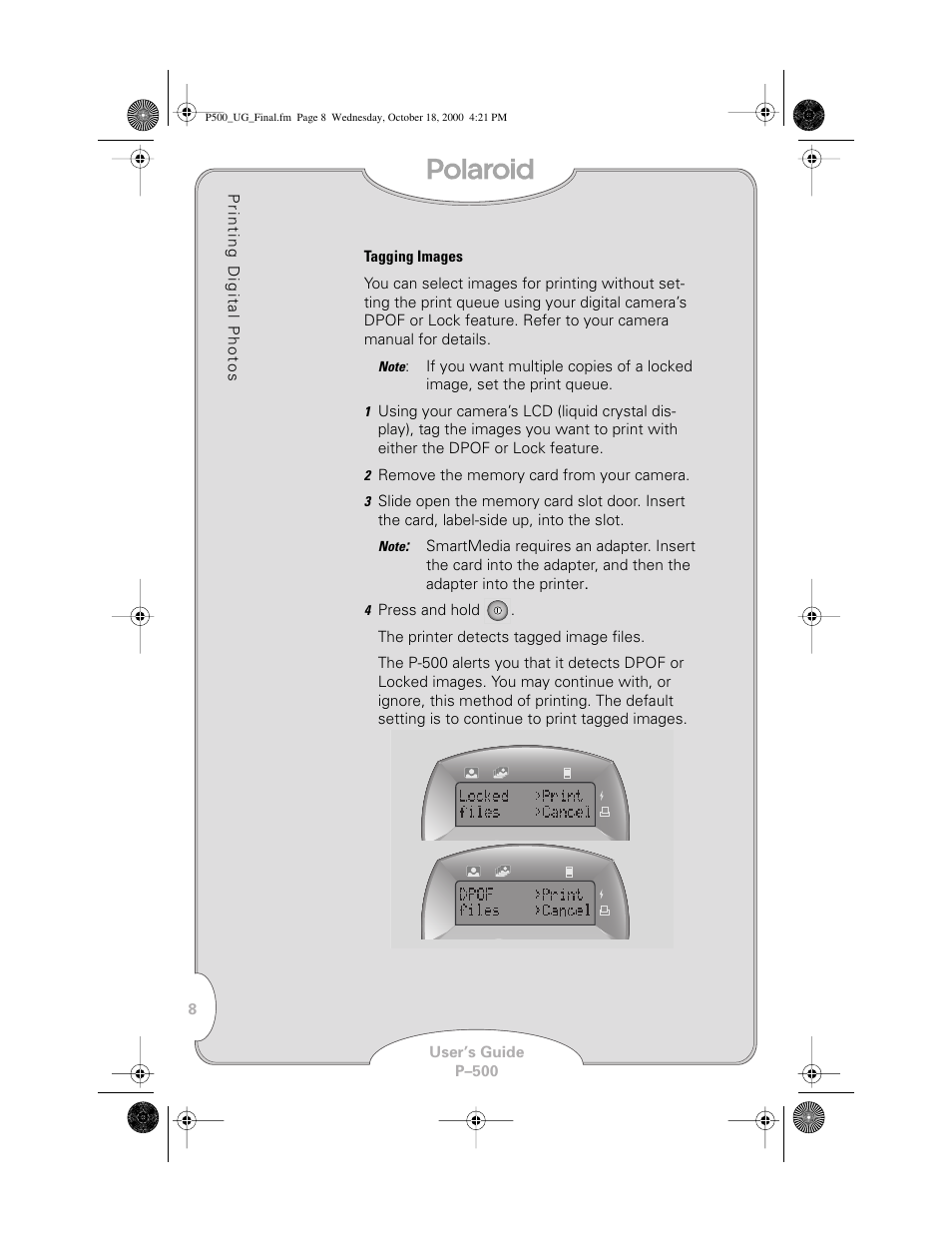 Polaroid P-500 User Manual | Page 10 / 21