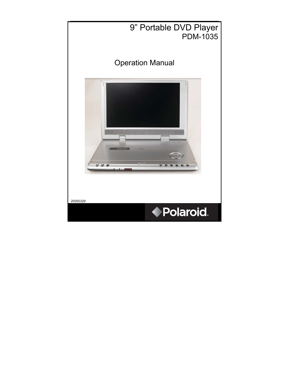 Polaroid PDM-1035 User Manual | 46 pages