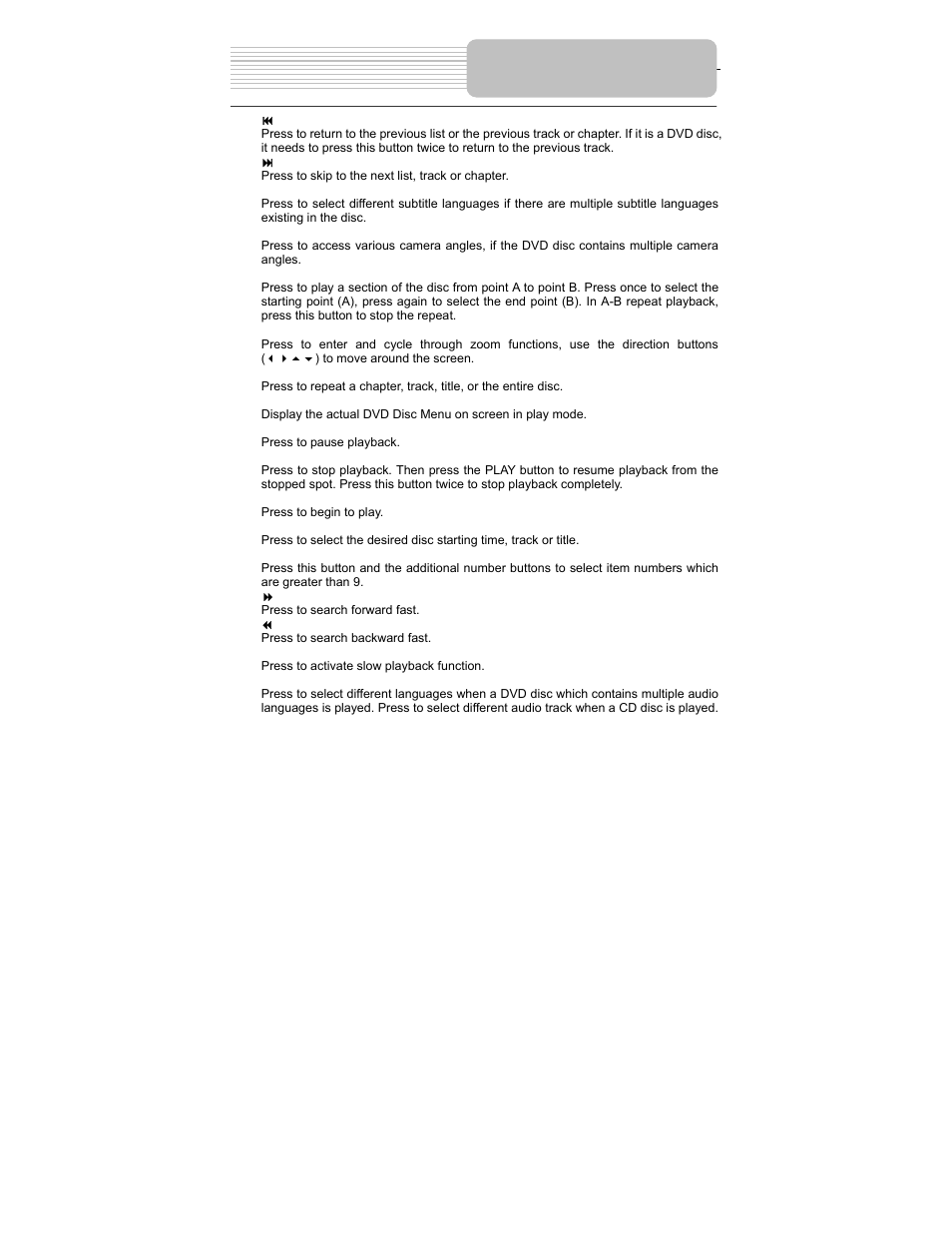 Remote control | Polaroid PDM-1035 User Manual | Page 15 / 46