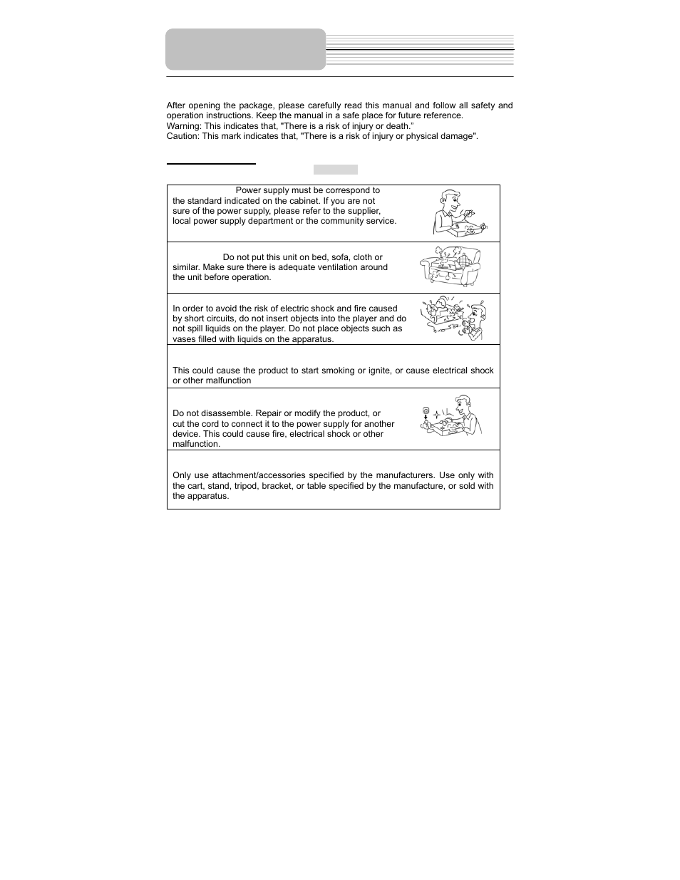 Safety instructions | Polaroid PDM-1035 User Manual | Page 2 / 46