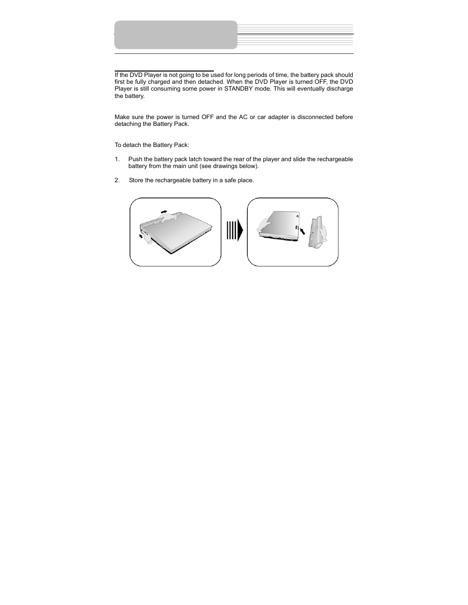 Rechargeable battery | Polaroid PDM-1035 User Manual | Page 22 / 46