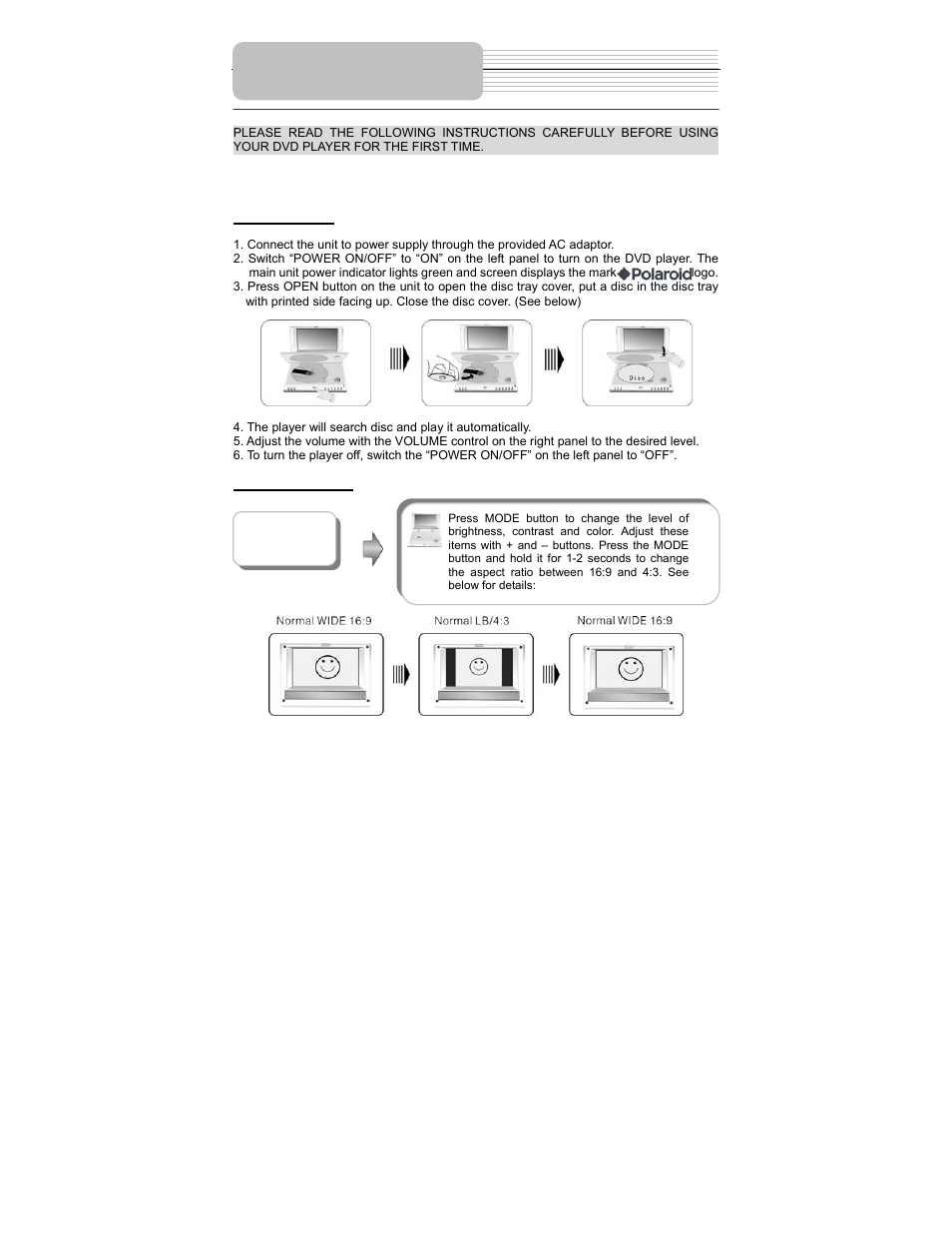 Playback operation | Polaroid PDM-1035 User Manual | Page 24 / 46