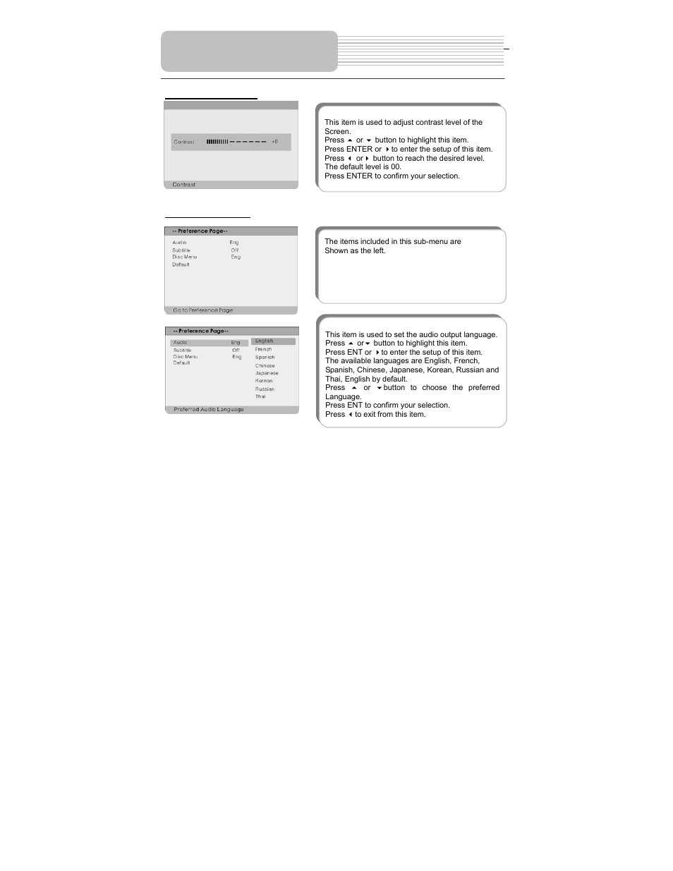 System setup | Polaroid PDM-1035 User Manual | Page 38 / 46