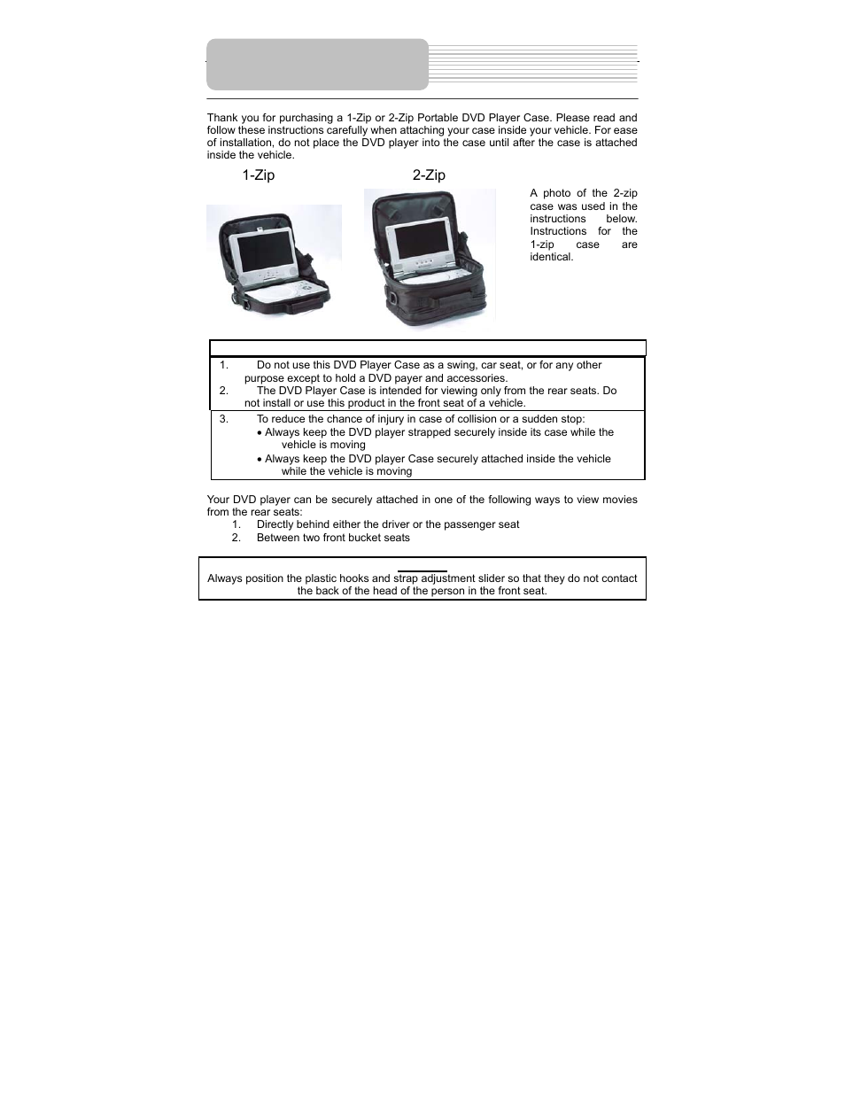 Carrying case | Polaroid PDM-1035 User Manual | Page 40 / 46