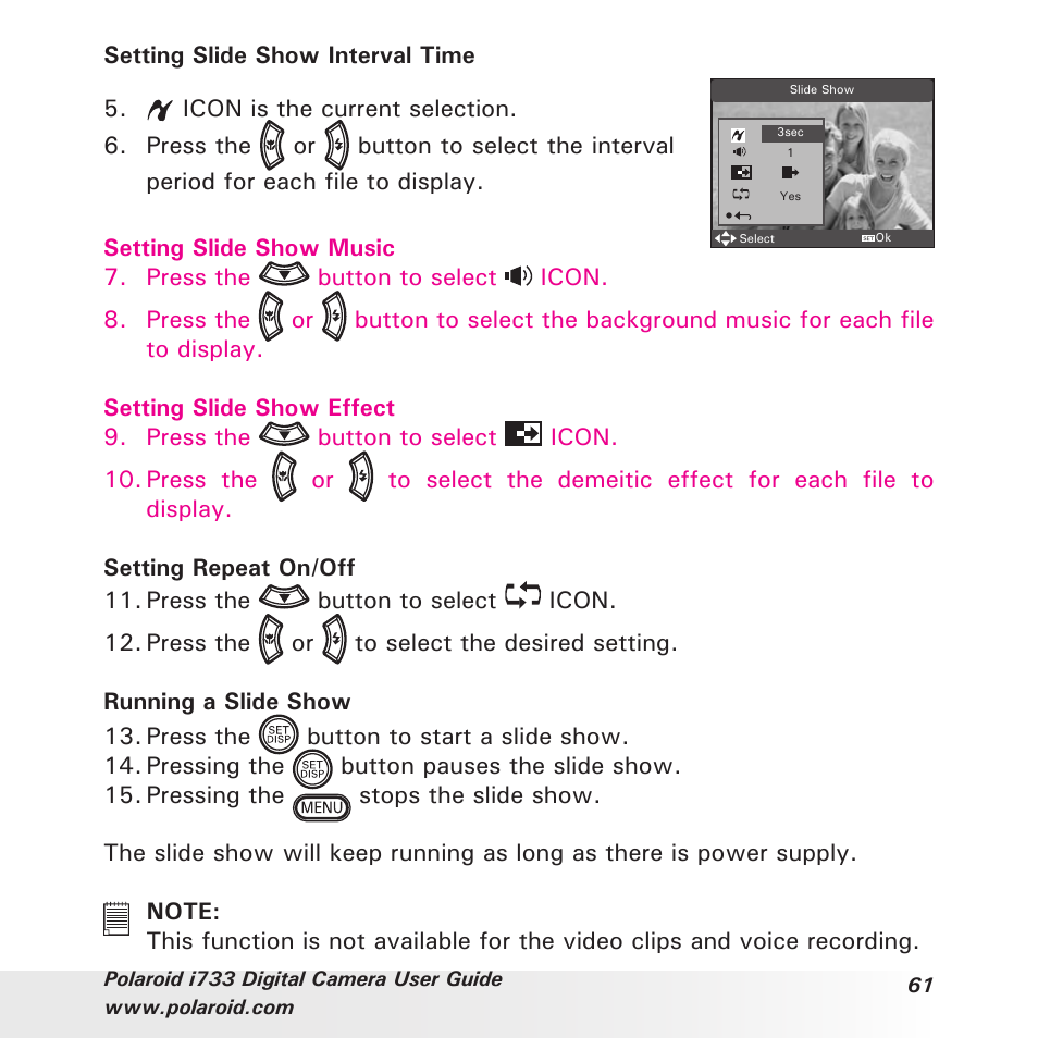 Polaroid i733 User Manual | Page 61 / 105