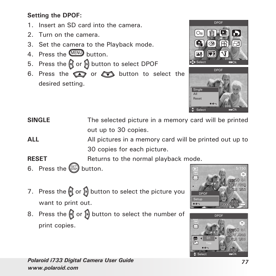 Polaroid i733 User Manual | Page 77 / 105