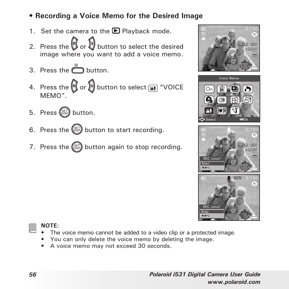 For the desired image | Polaroid i531 User Manual | Page 56 / 105