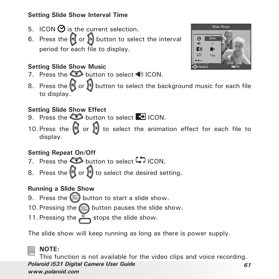 Polaroid i531 User Manual | Page 61 / 105