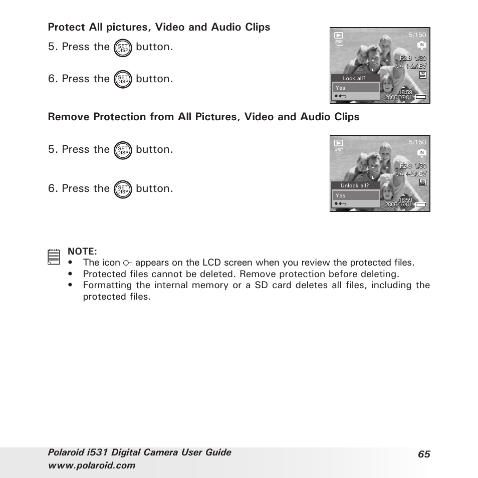 Polaroid i531 User Manual | Page 65 / 105
