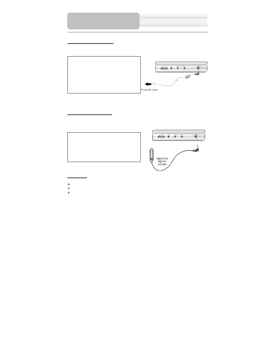 Power supply preparation | Polaroid PDM-2727M User Manual | Page 18 / 38