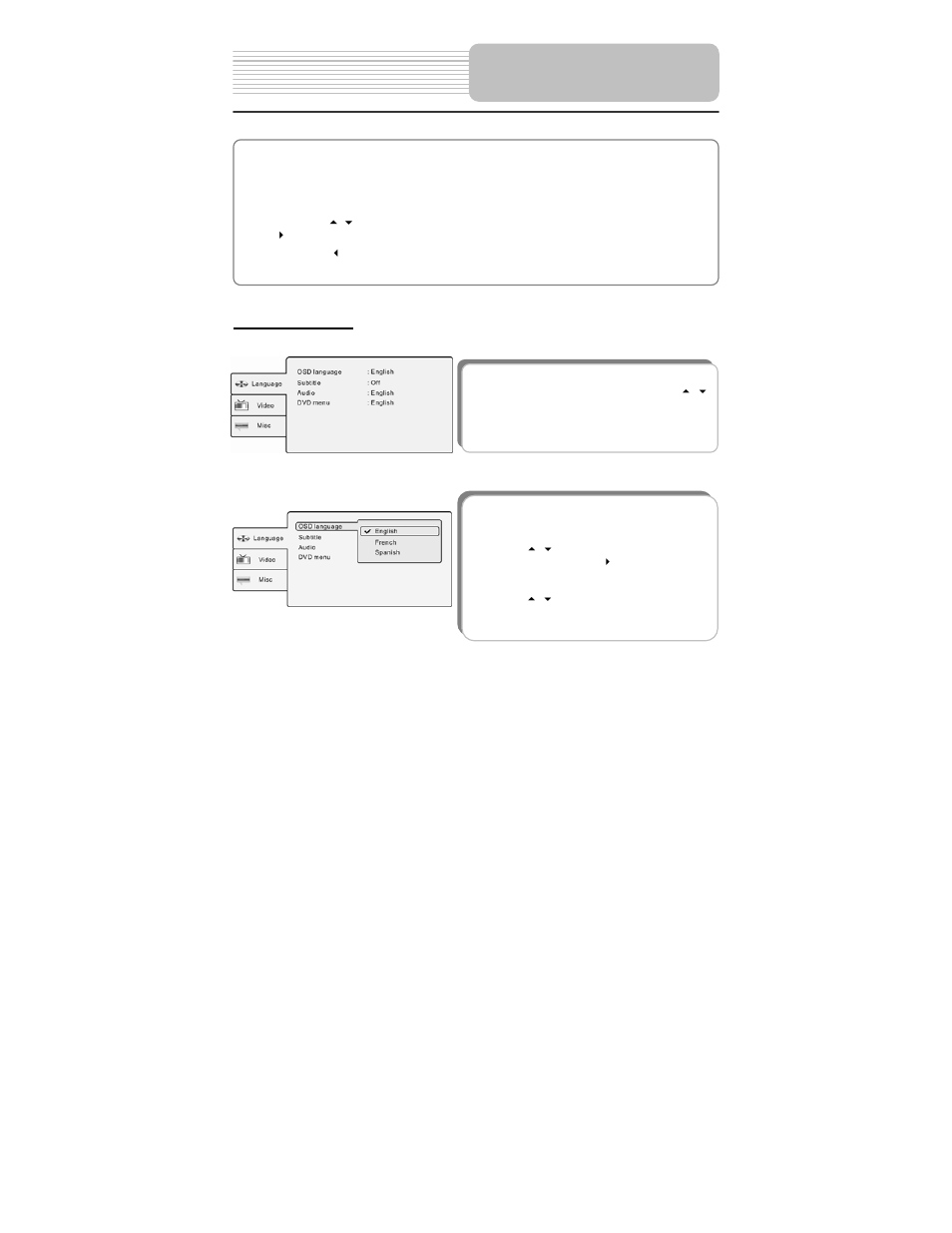 System setup | Polaroid PDM-2727M User Manual | Page 29 / 38