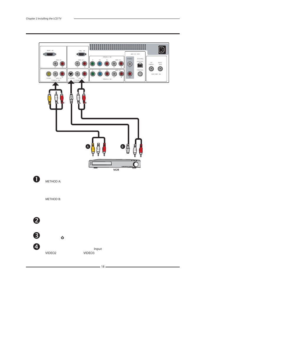 Connecting a vcr | Polaroid 37" User Manual | Page 19 / 76