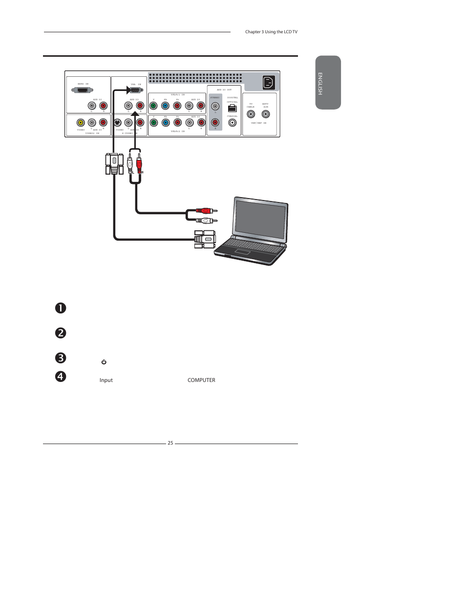 Connecting a pc | Polaroid 37" User Manual | Page 26 / 76