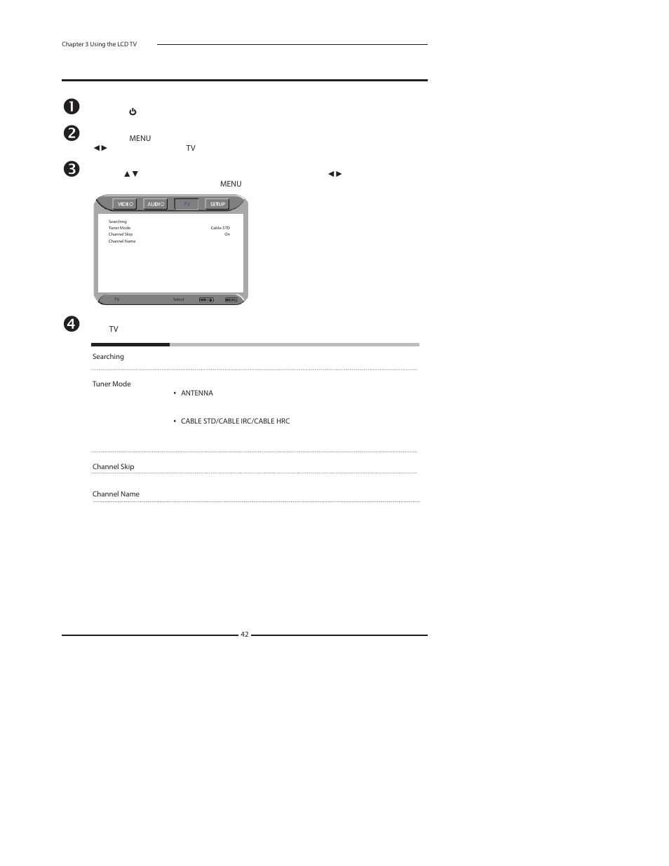 Customizing the tv settings | Polaroid 37" User Manual | Page 43 / 76