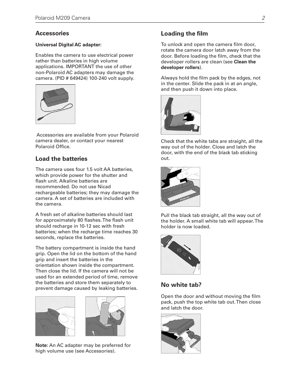 Polaroid M209 User Manual | Page 3 / 8