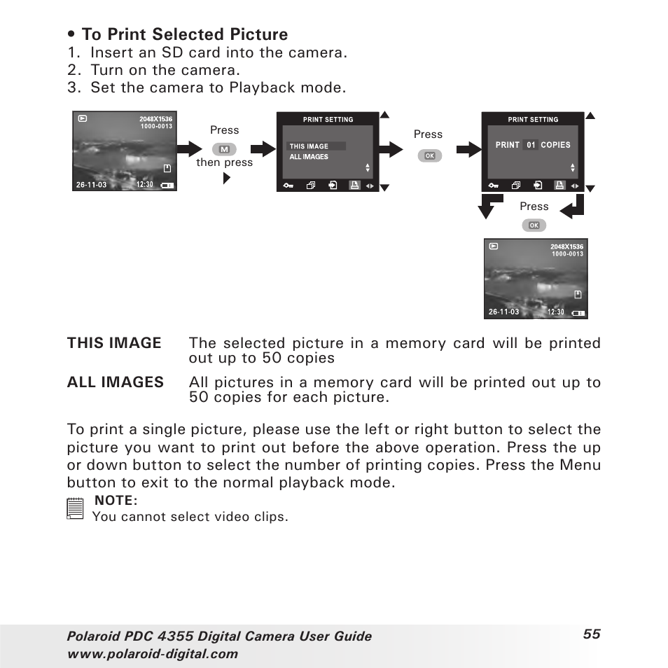 Polaroid PDC 4355 User Manual | Page 55 / 80