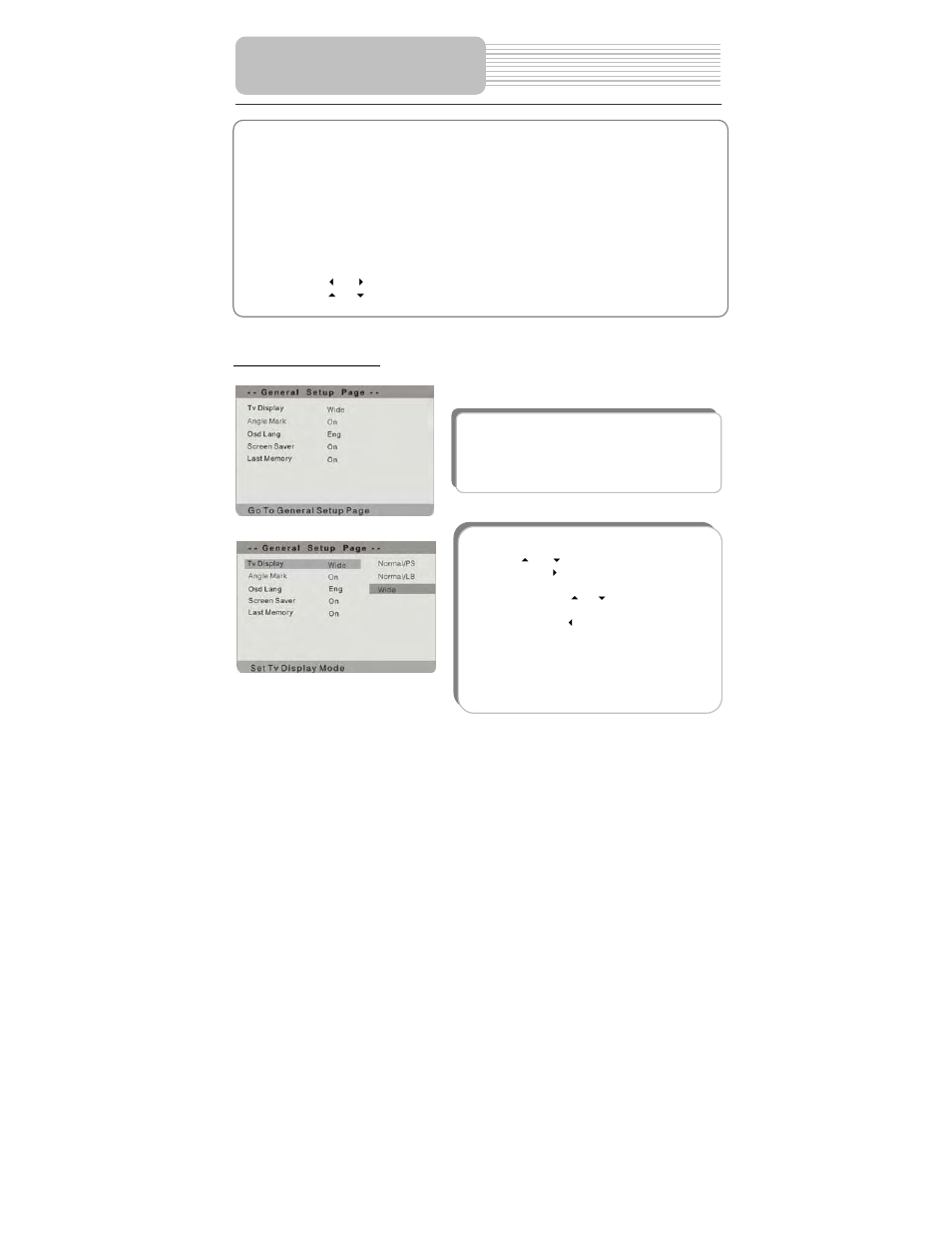 System setup | Polaroid PDM-0732 User Manual | Page 26 / 35