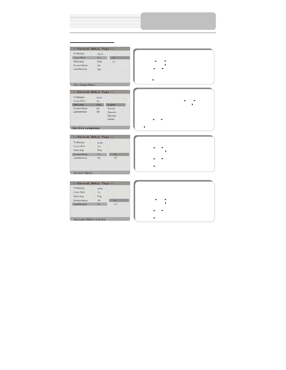 System setup | Polaroid PDM-0732 User Manual | Page 27 / 35