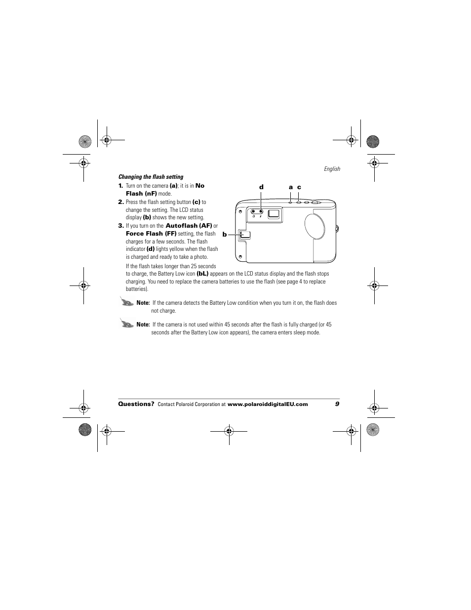 Polaroid Flash 640 SE User Manual | Page 11 / 80