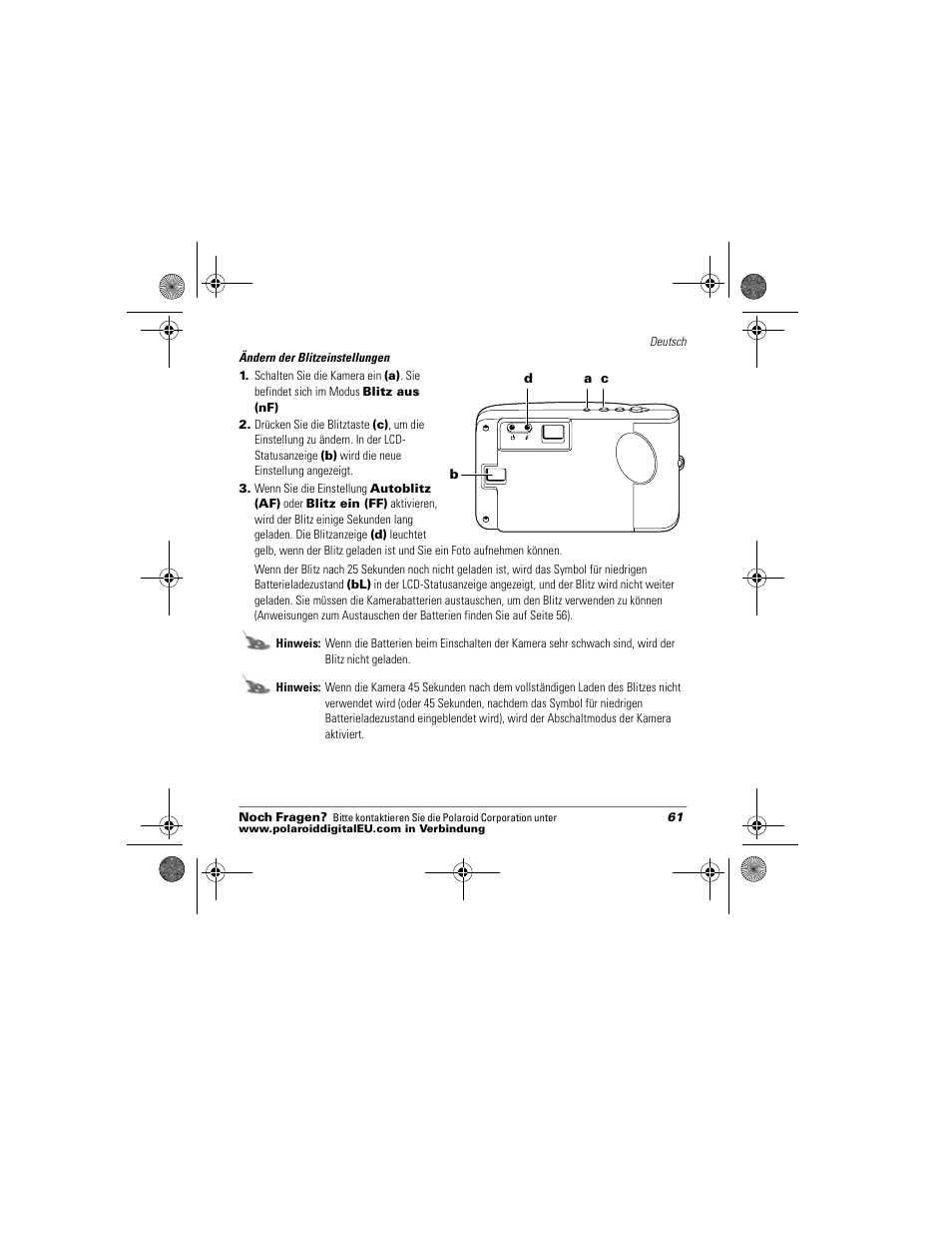 Polaroid Flash 640 SE User Manual | Page 63 / 80