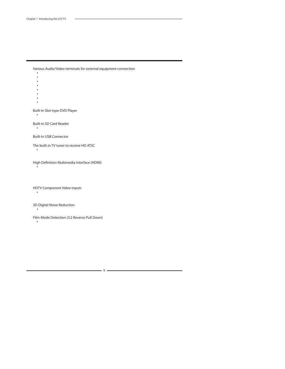 Chapter 1 introducing the lcd tv | Polaroid TDA-03211C User Manual | Page 8 / 72