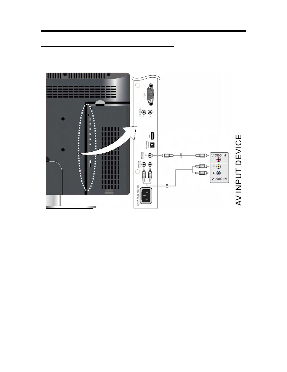 System connections, Connecting to external av device (av out) | Polaroid FXM-2611C User Manual | Page 19 / 46